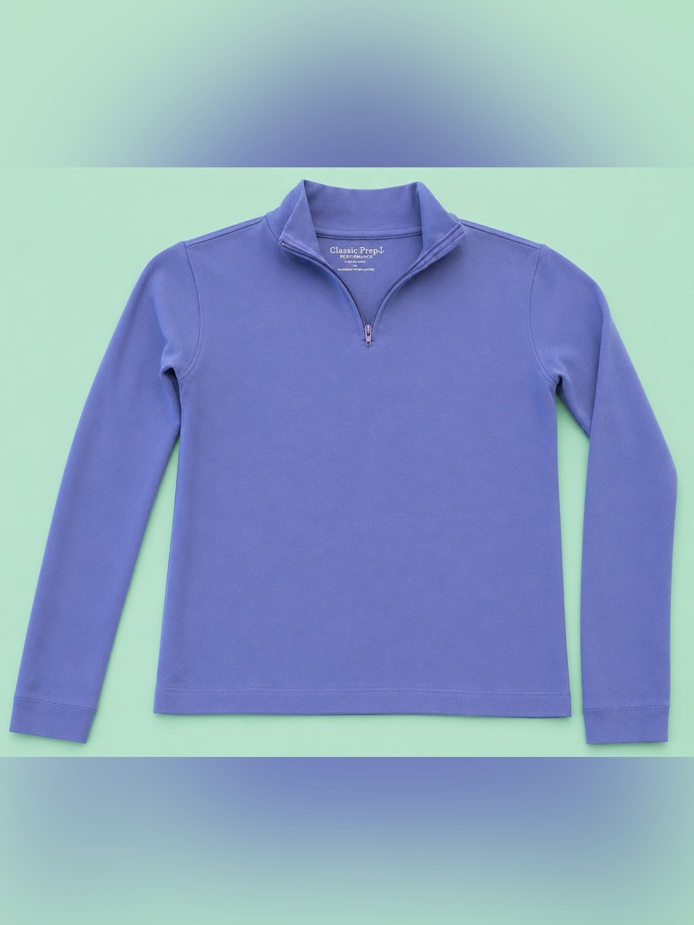 KIDS CLASSIC PREP ChildrensWear Blue Half-Zip Pullover - SIZE 10